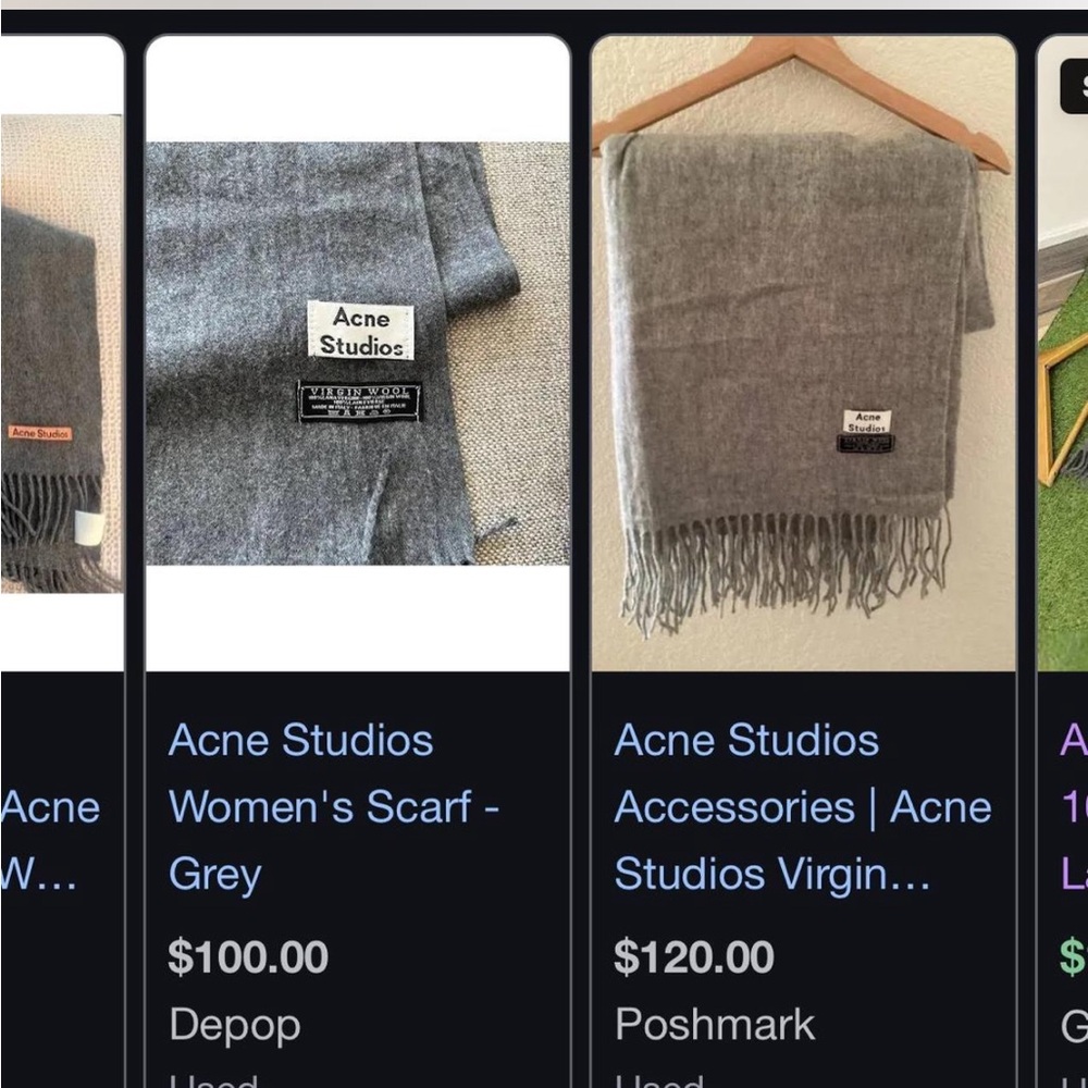 Acne Studio Virgin Wool Scarf - Picture 7 of 7